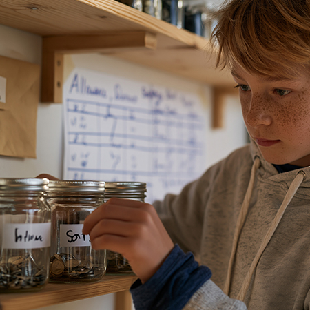 3 Jar Allowance For Kids