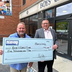 Pittsfield Cooperative Bank donates $5,000 to the Boys & Girls Club of the Berkshires